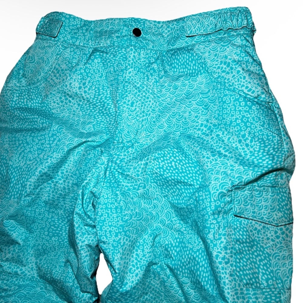 Colombia Girls Starchaser Peak Snow Pant Teal Design Ski Snowboarding Fits W S/M